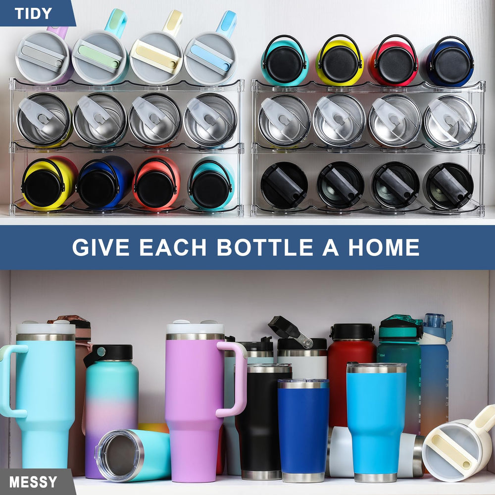 LANDNEOO organizador con tumblers Stanley 40oz fácil acceso y orden