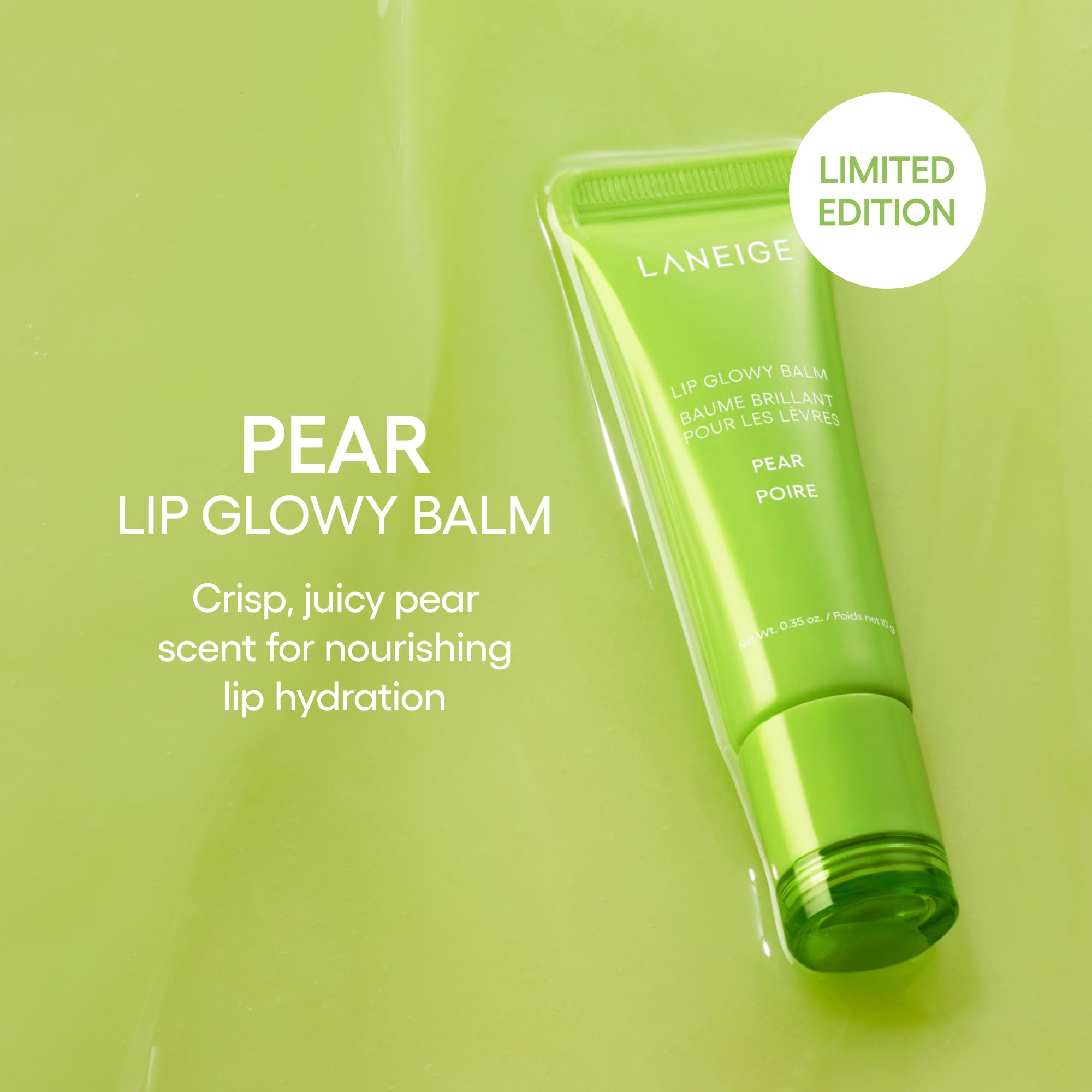 LANEIGE textura cremosa del bálsamo destacando hidratación instantánea