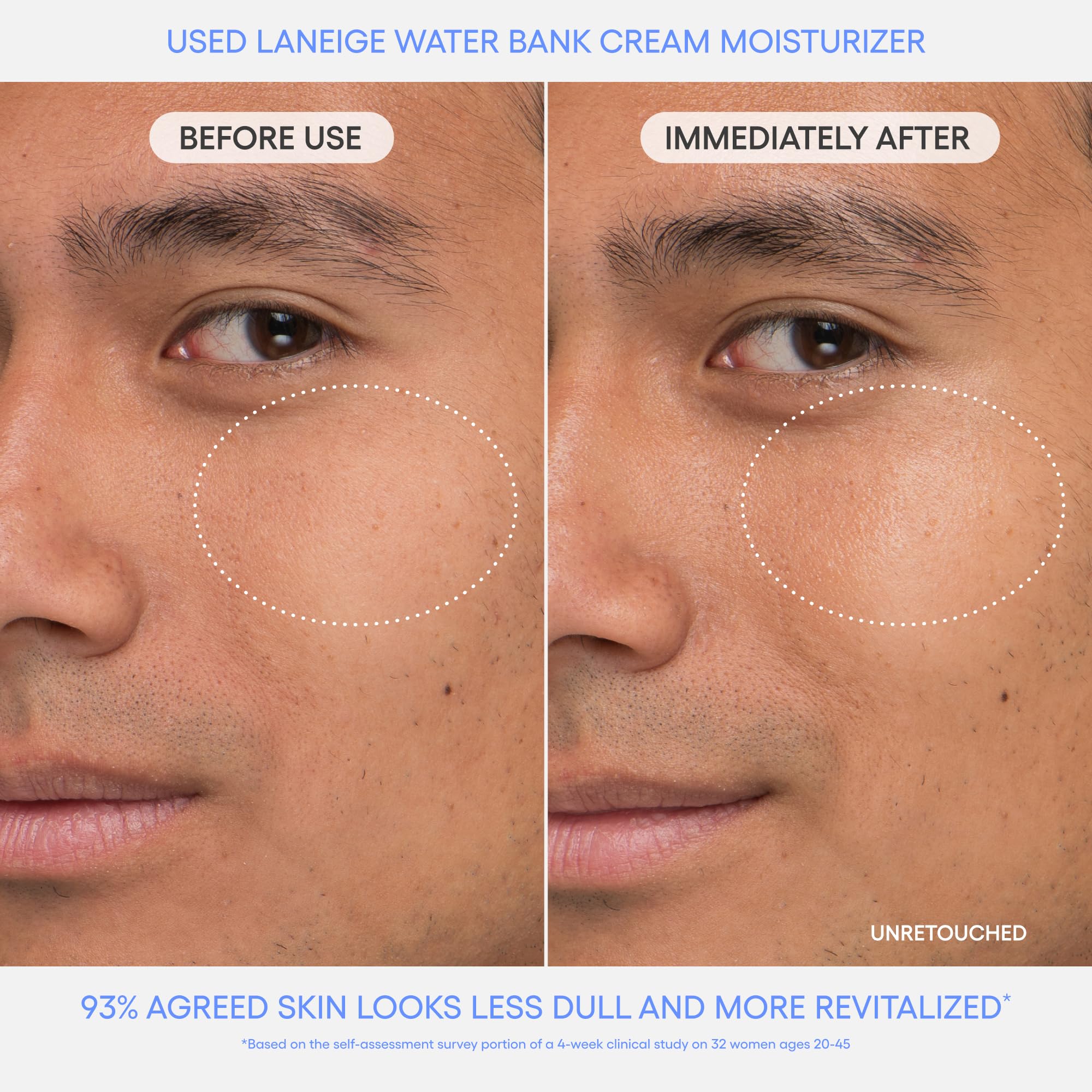 LANEIGE envase abierto con crema visible para apreciar consistencia