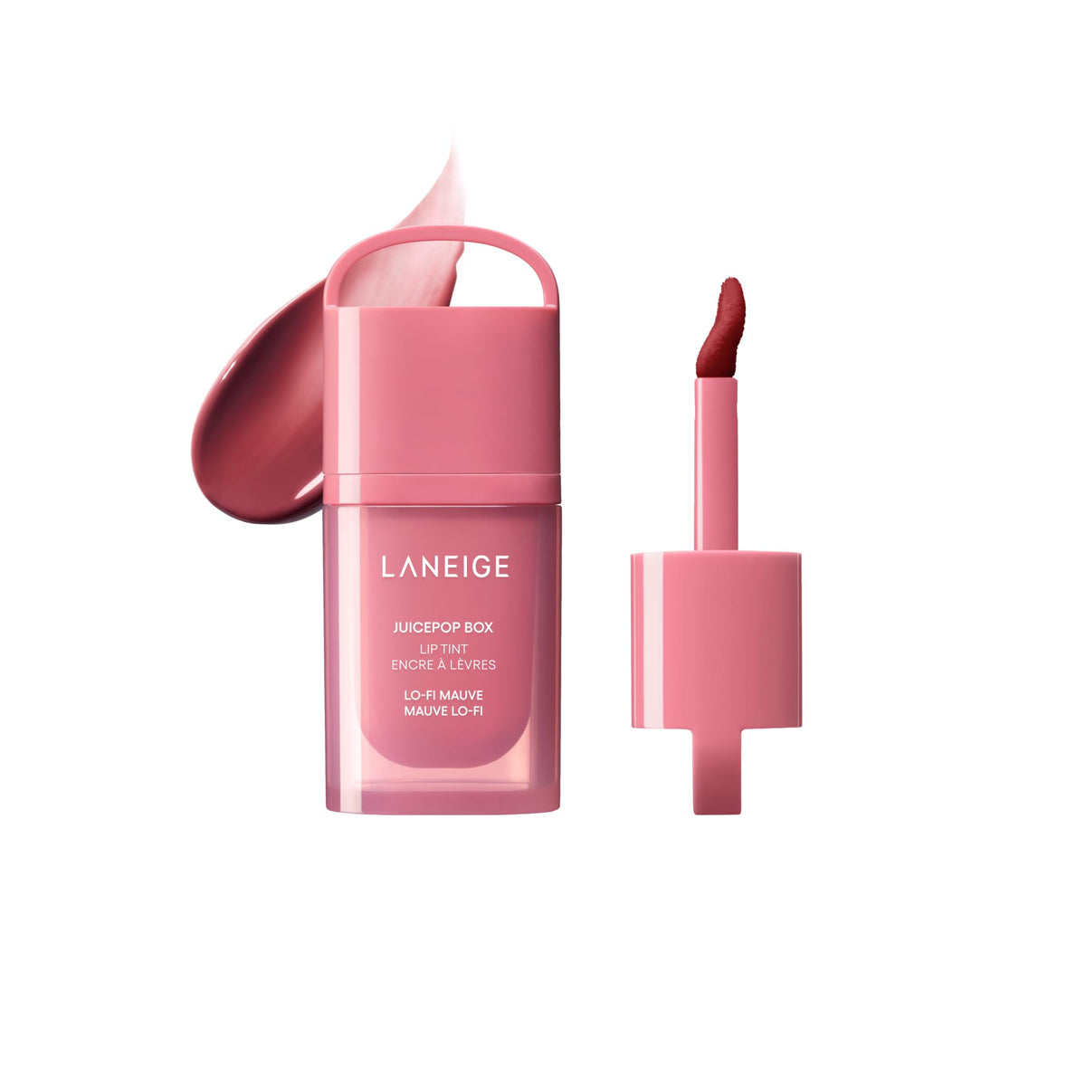LANEIGE envase JuicePop Box frontal, diseño práctico y atractivo