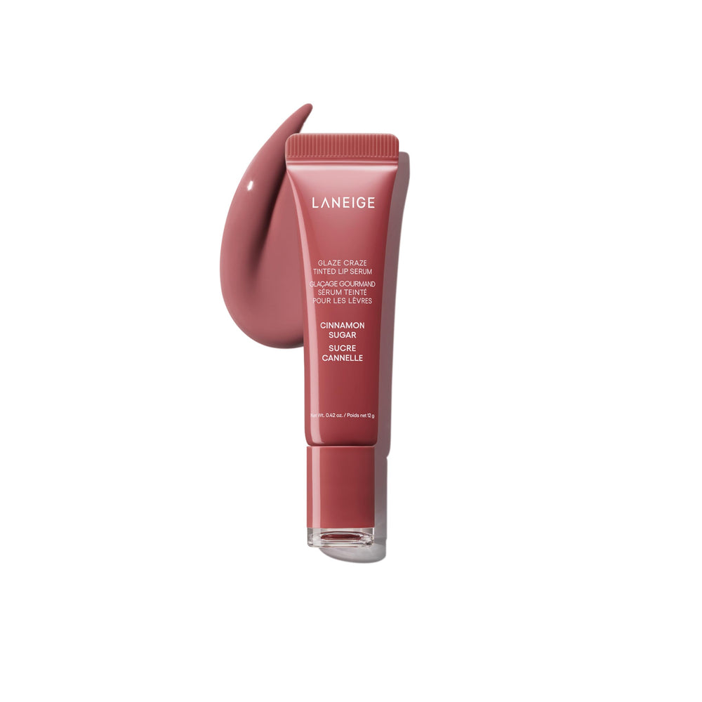 LANEIGE frasco frente y empaque mostrando diseño elegante y beneficio hidratante
