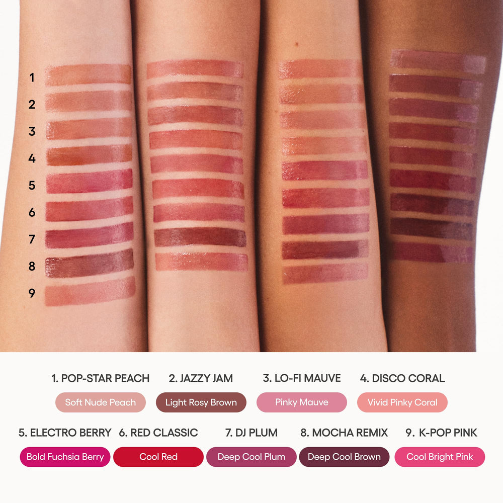 LANEIGE labios con Lo‑Fi Mauve mostrando color jugoso