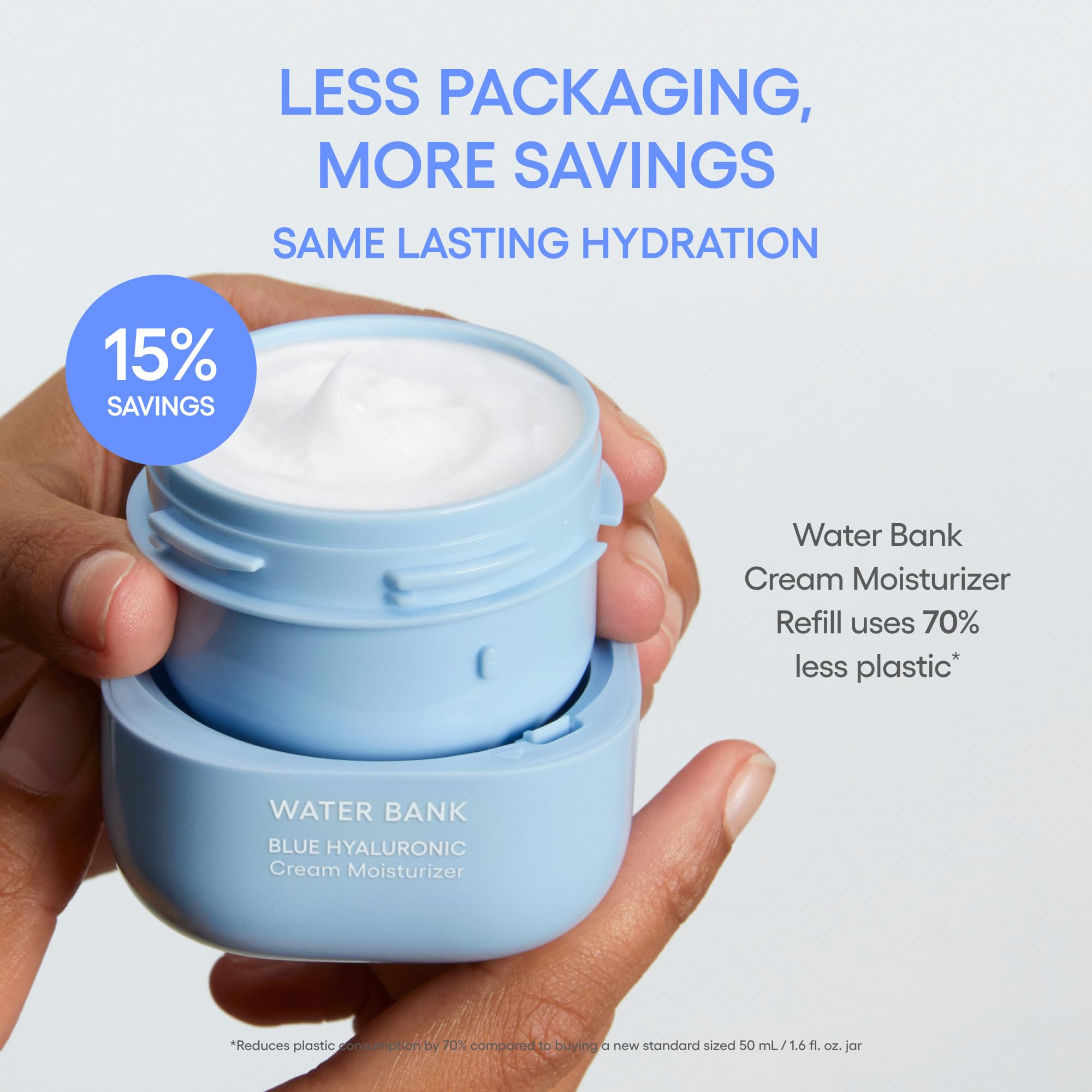 LANEIGE jar beside coin showing compact size and travel convenience