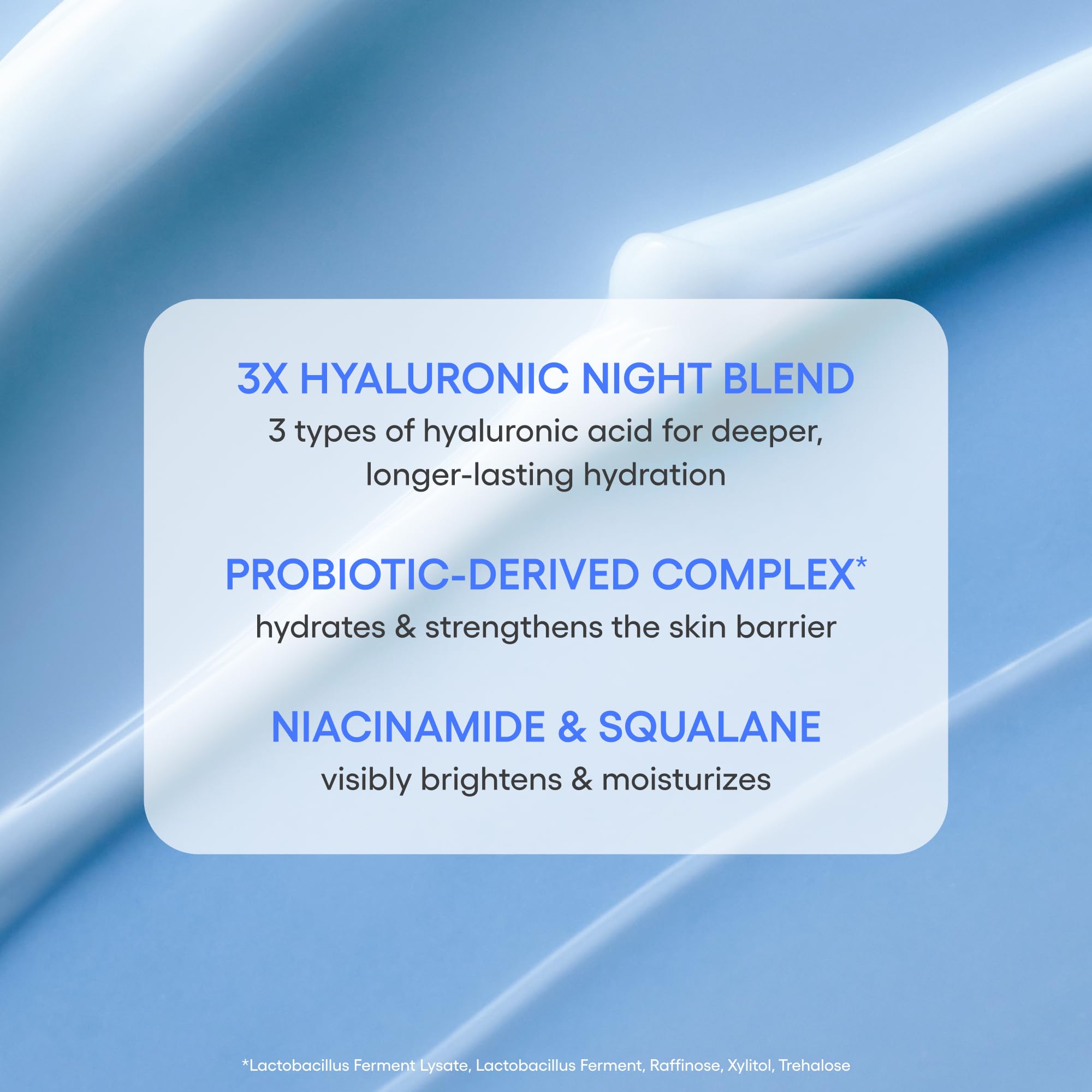 LANEIGE aplicando mascarilla nocturna en rostro para hidratación profunda