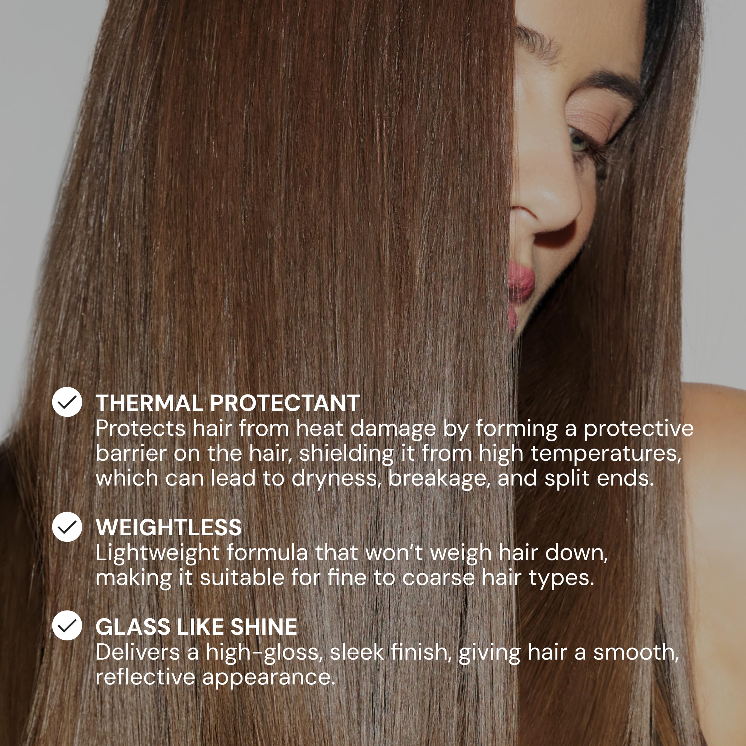 L'ANGE HAIR cabello con brillo mirror-effect y acabado pulido