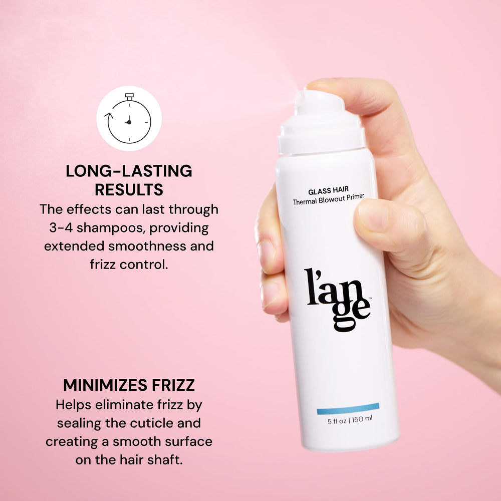 L'ANGE HAIR niebla del spray en primer plano mostrando textura ligera