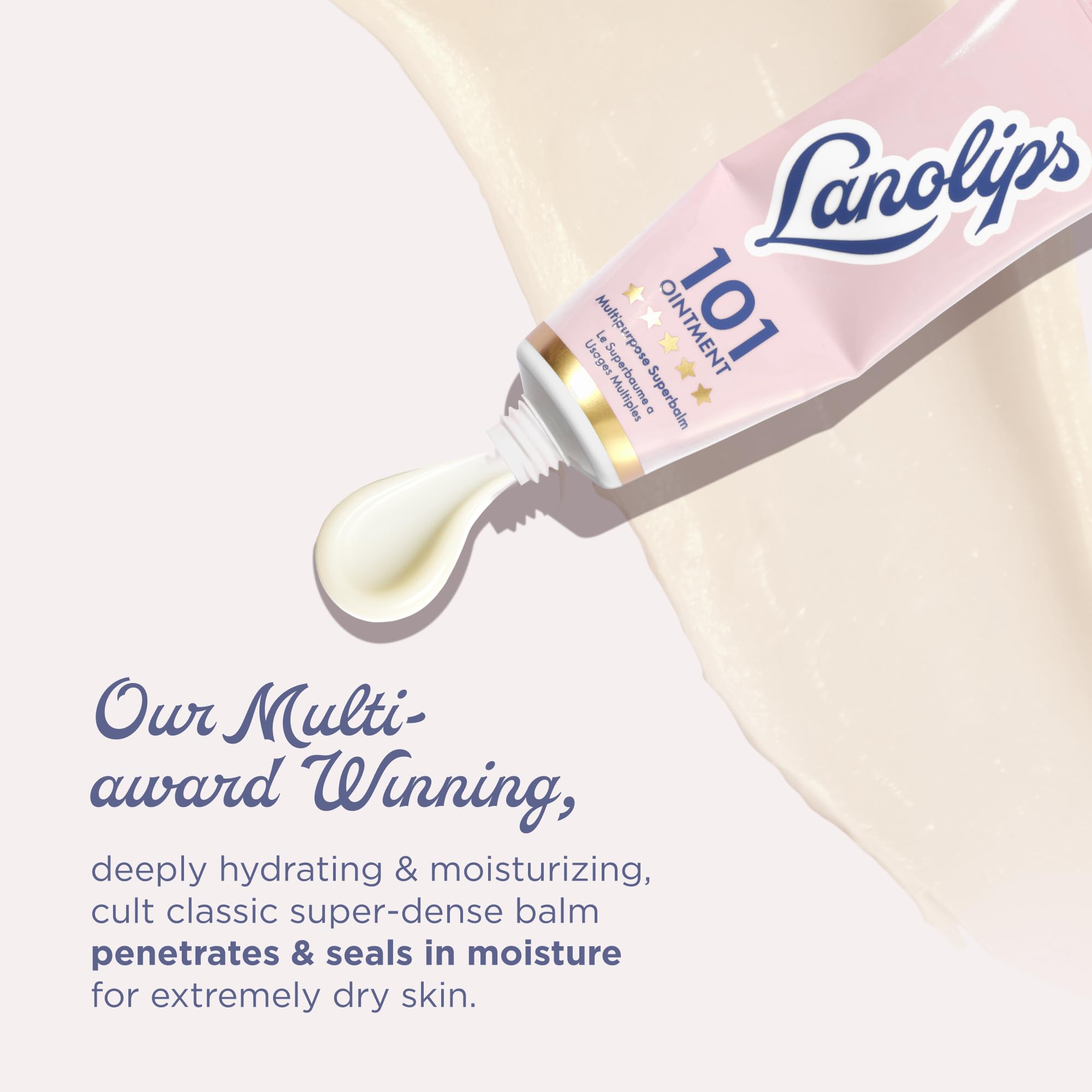 Lanolips primer plano de lanolina pura como ingrediente hidratante natural