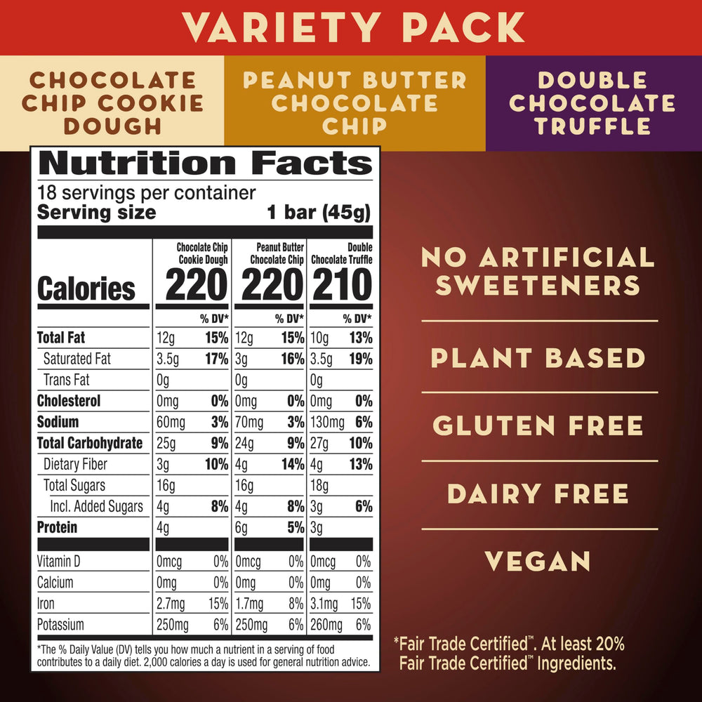 LÄRABAR detalle de textura con dátiles y nueces, evidencia de ingredientes reales