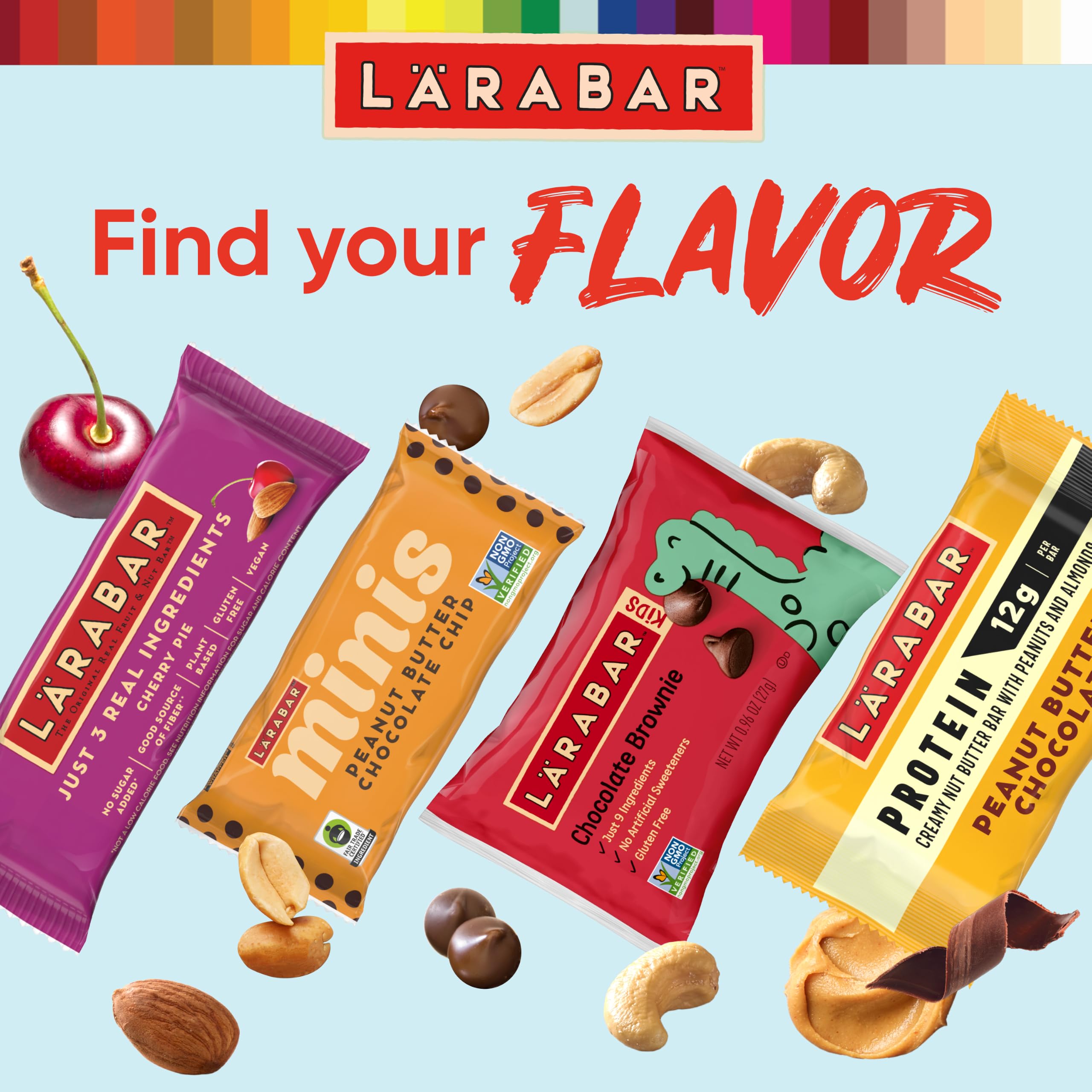 LÄRABAR barra dentro de mochila como snack en movimiento, práctico para salidas