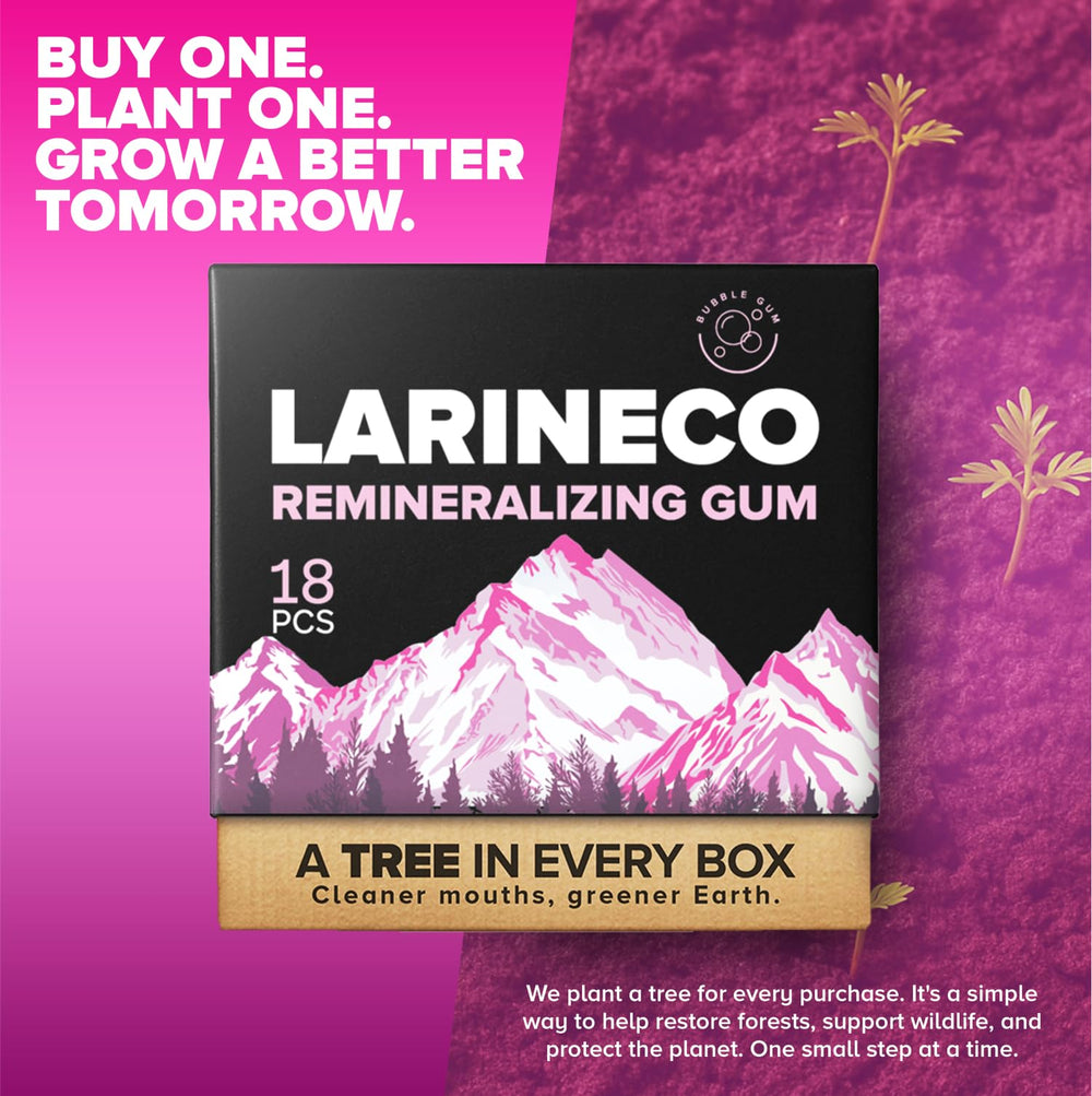 Larine co detalle de base biodegradable indicando ausencia de plásticos