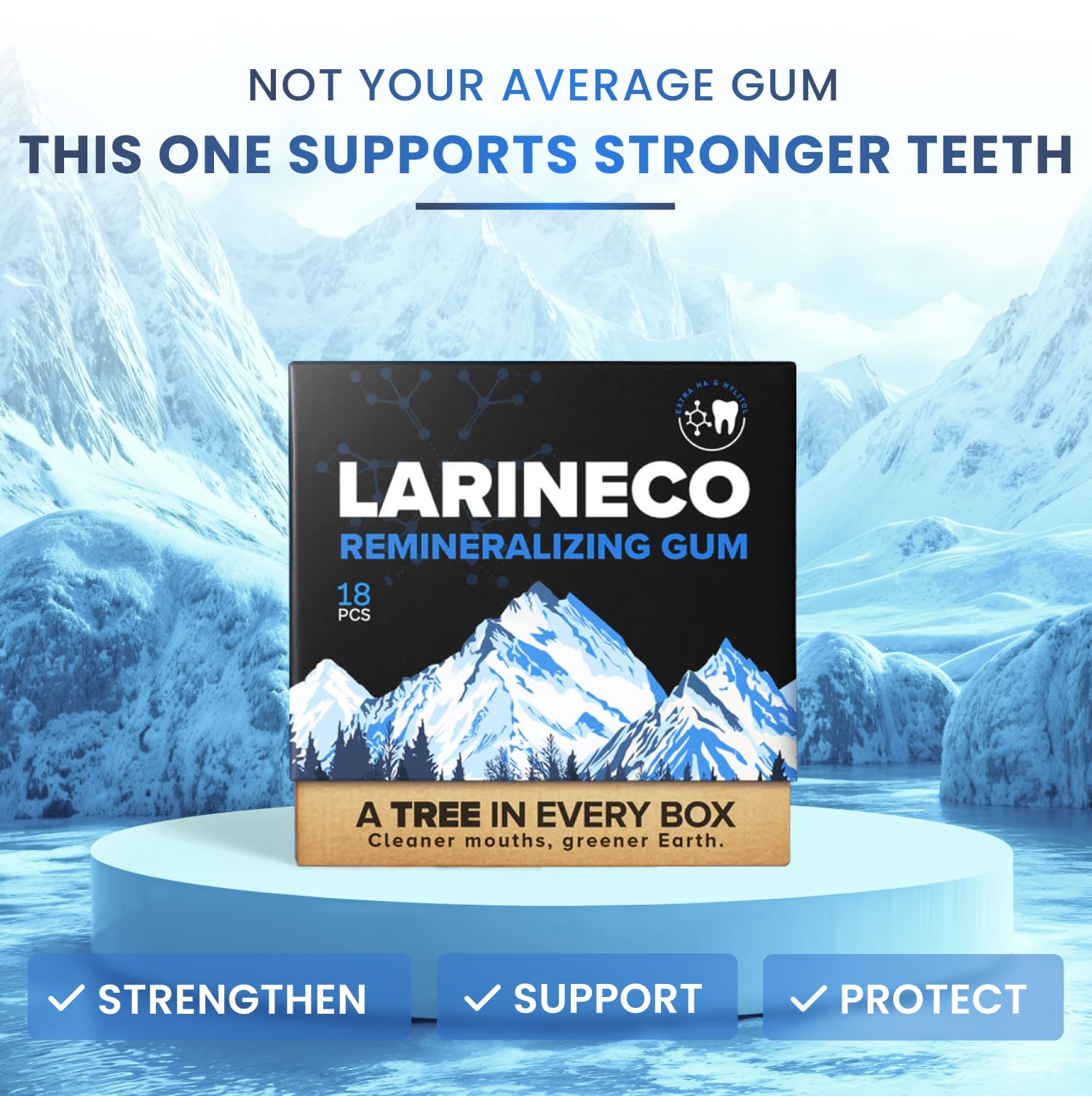 Larineco primer plano textura del chicle que sugiere frescura natural
