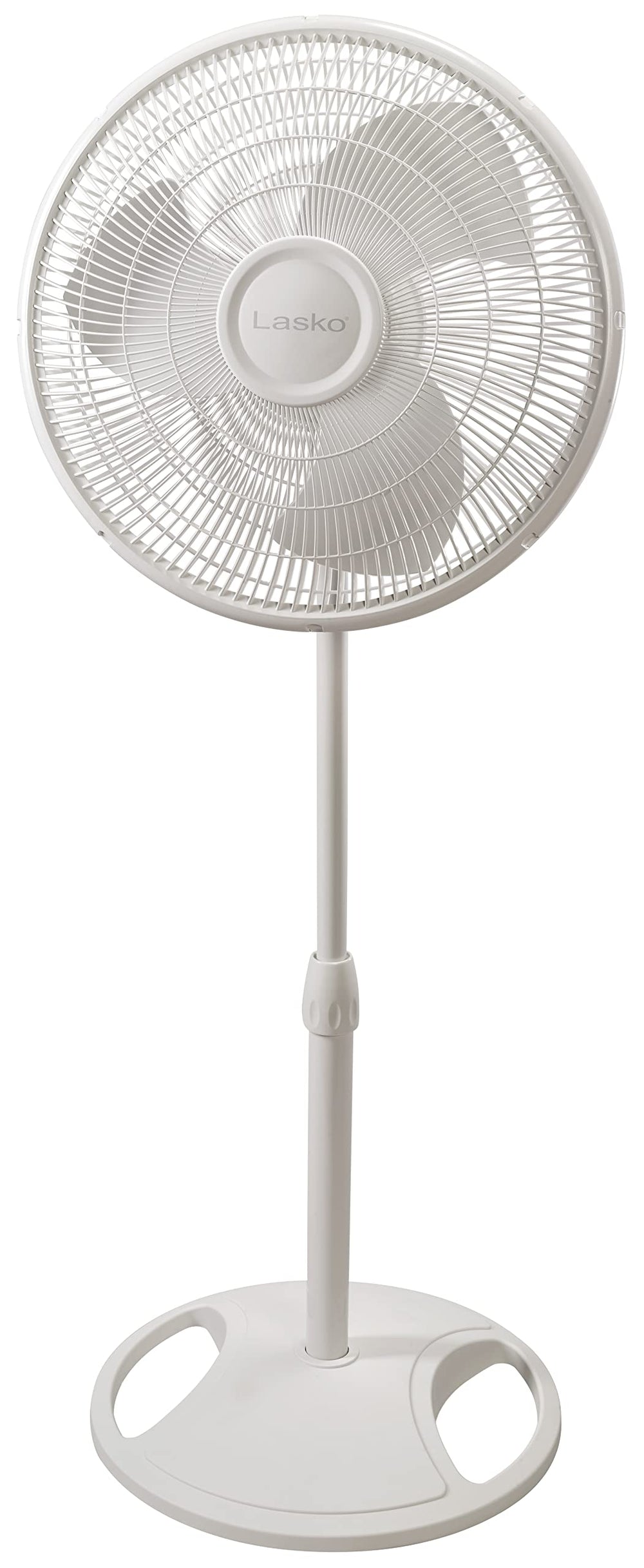 Lasko 2520 vista frontal mostrando diseño y base estable para ventilación segura