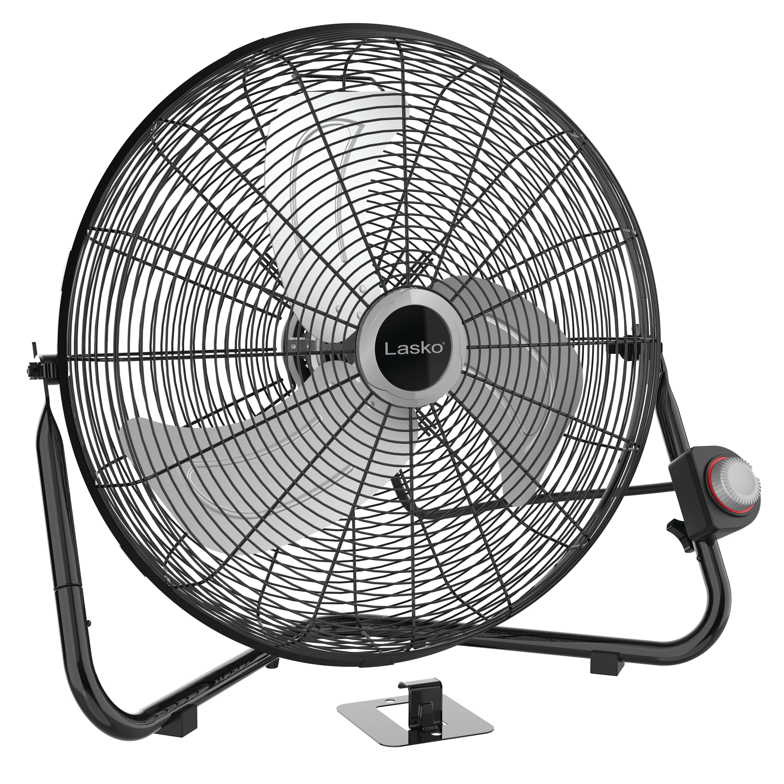 Lasko ventilador 2264QM frente en piso mostrando diseño y potencia