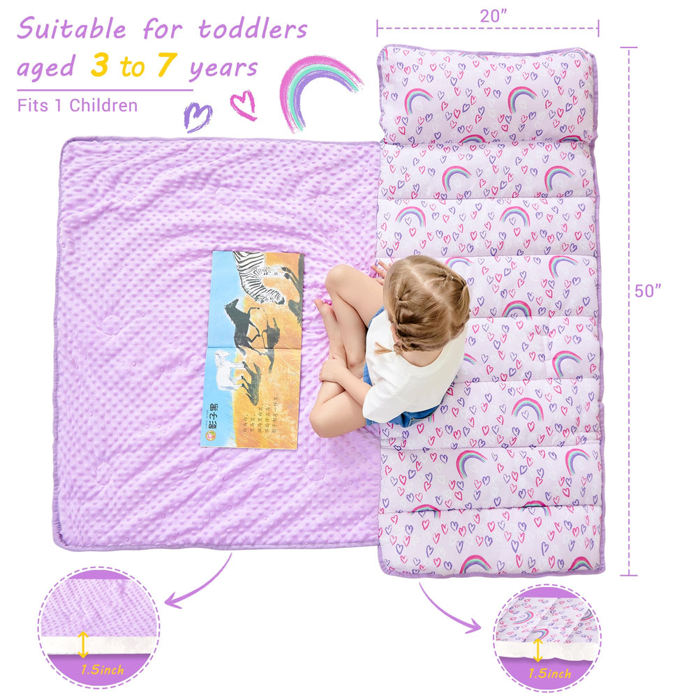 lasoftan almohada extraíble colocada junto a la colchoneta para fácil lavado