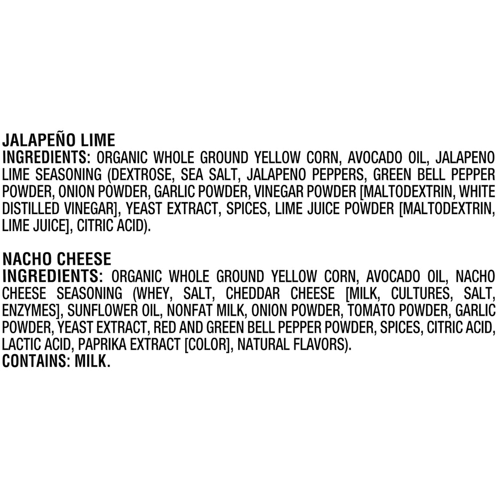Late July etiqueta Non-GMO Project y listado de ingredientes claros