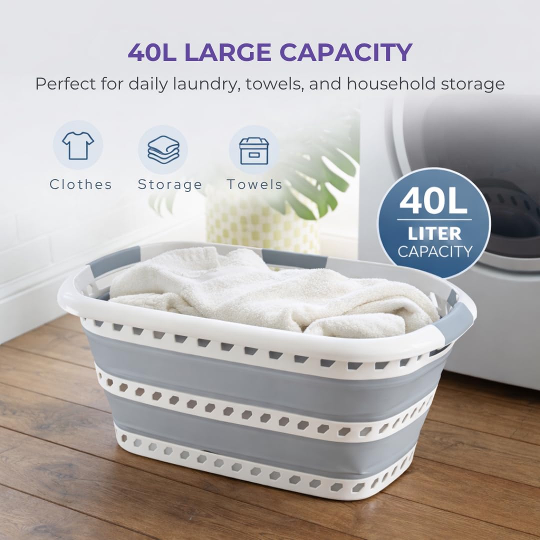 Laundry 360 textura de polipropileno y TPR, durabilidad visible