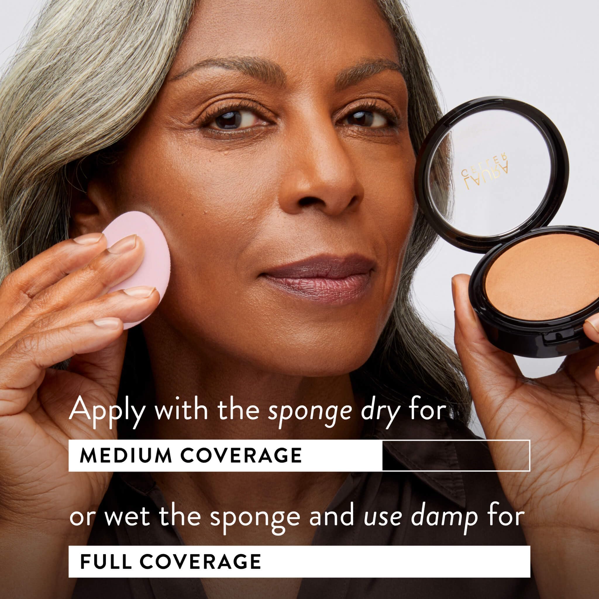LAURA GELLER producto en set de maquillaje estilo vida cotidiano