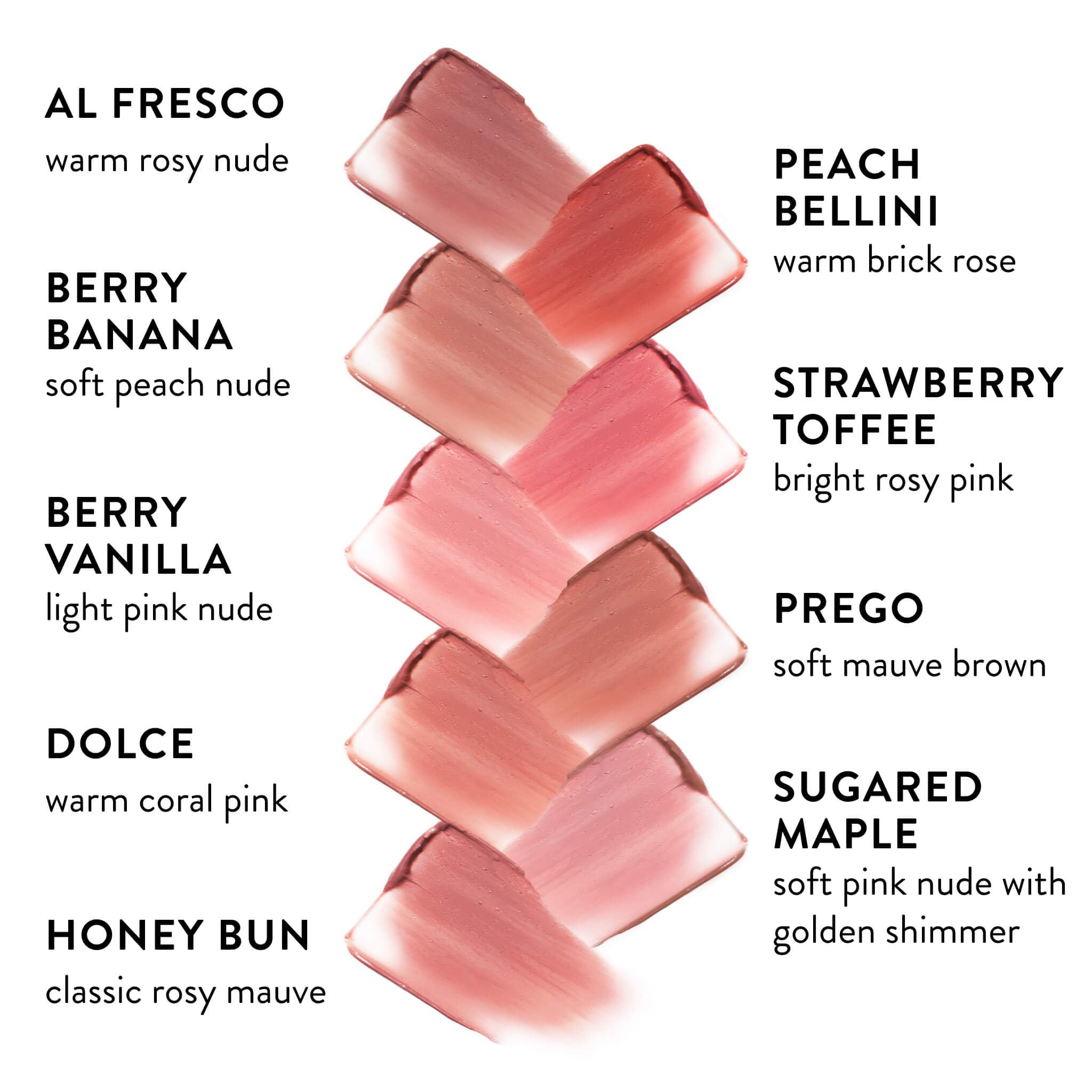 LAURA GELLER NEW YORK textura del labial Honey Bun detalle que evidencia cremosidad hidratante