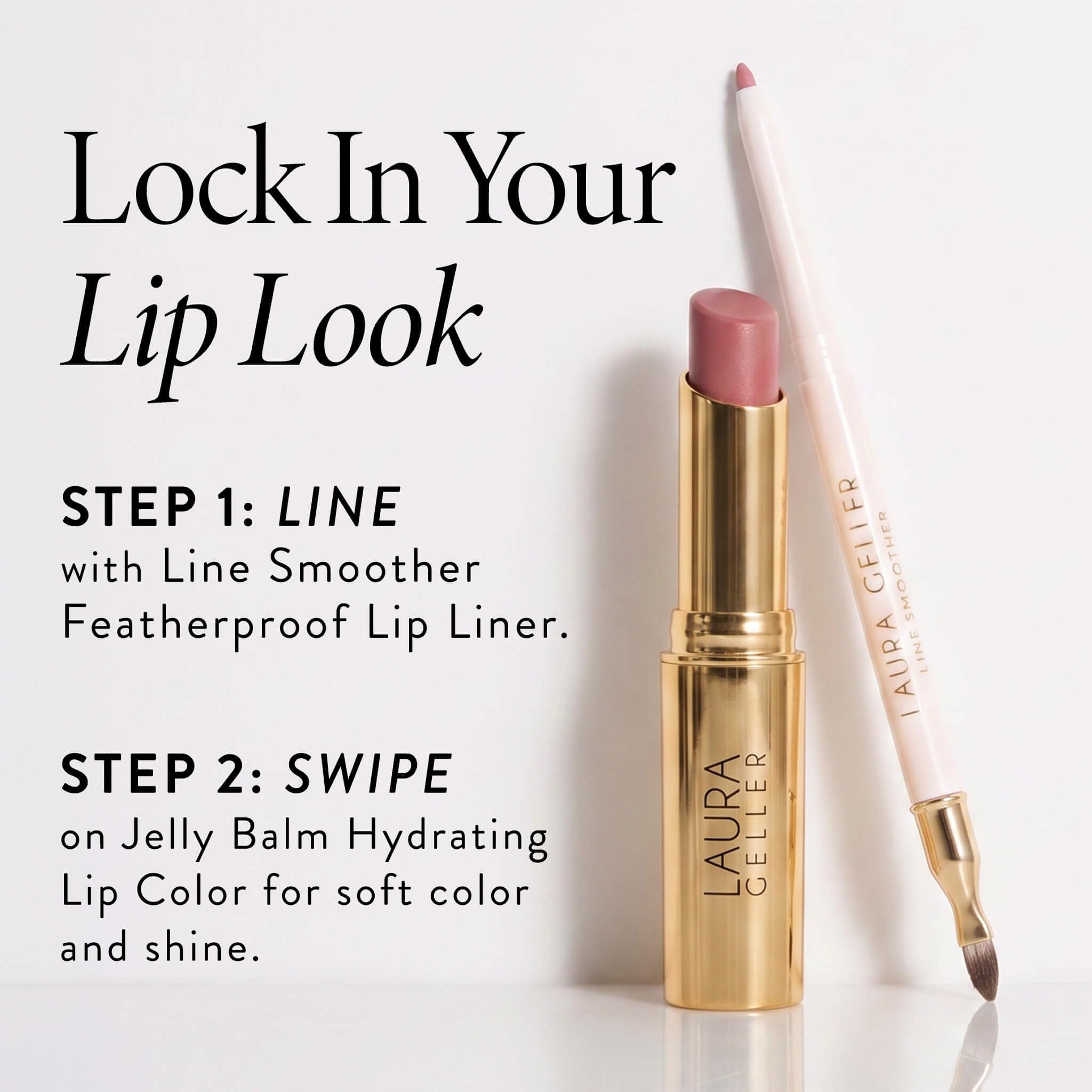 LAURA GELLER ingredient list close-up featuring squalane and vitamin E benefits
