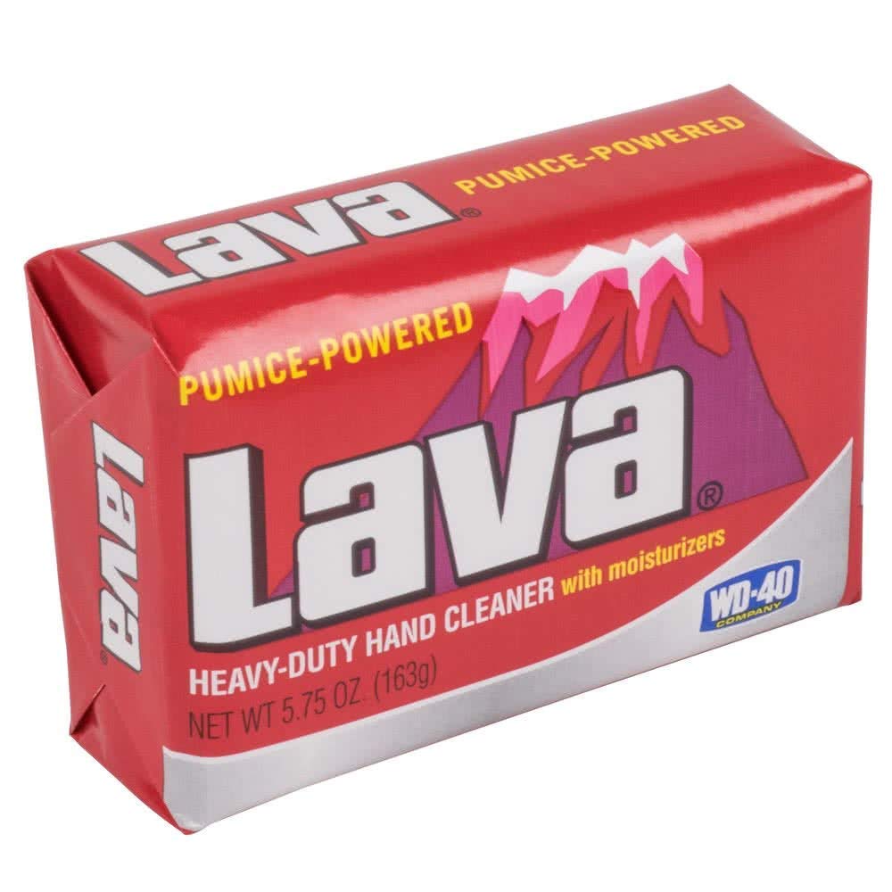 Detalle de textura con partículas de pumita de Lava para exfoliar y eliminar grasa