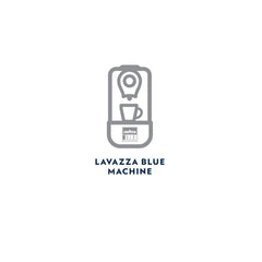 Lavazza Blue capsules spread beside a hand to show scale and convenient single-serve portioning