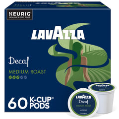 Lavazza caja frontal mostrando 60 cápsulas y beneficio de conveniencia