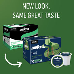 Lavazza cápsula detalle mostrando sello y beneficio de preparación fácil