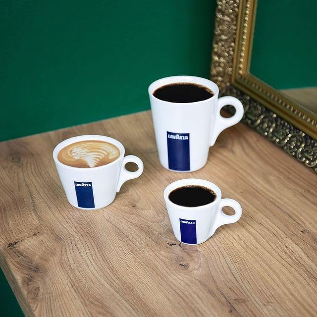 Lavazza Crema e Gusto comparación de tamaño del ladrillo para referencia