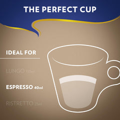Caja abierta de Lavazza Super Crema con cápsulas alineadas para uso diario práctico