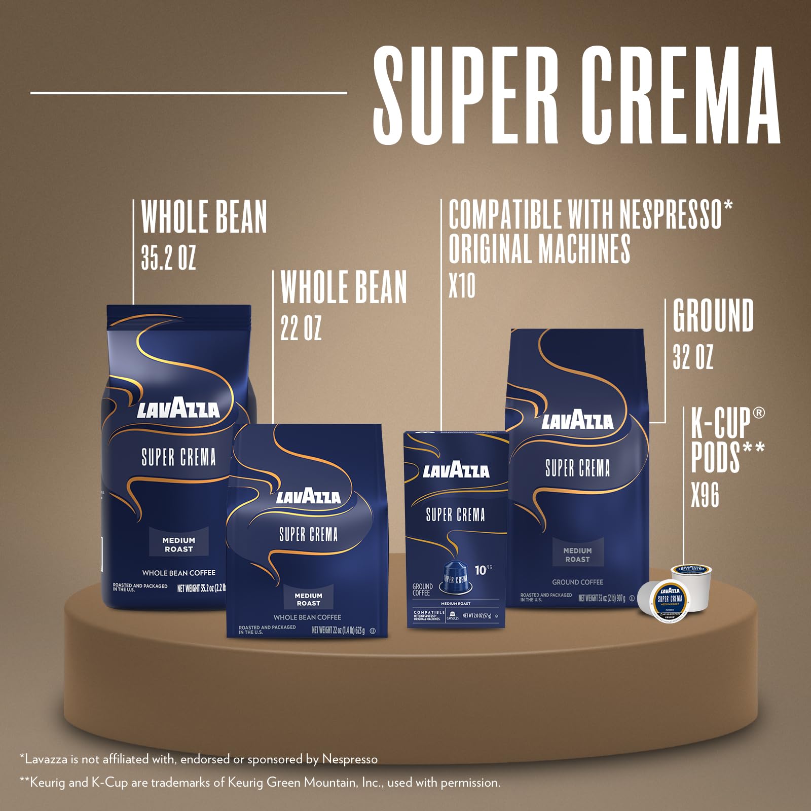 Lavazza Super Crema uso en máquina de espresso demostrando extracción uniforme