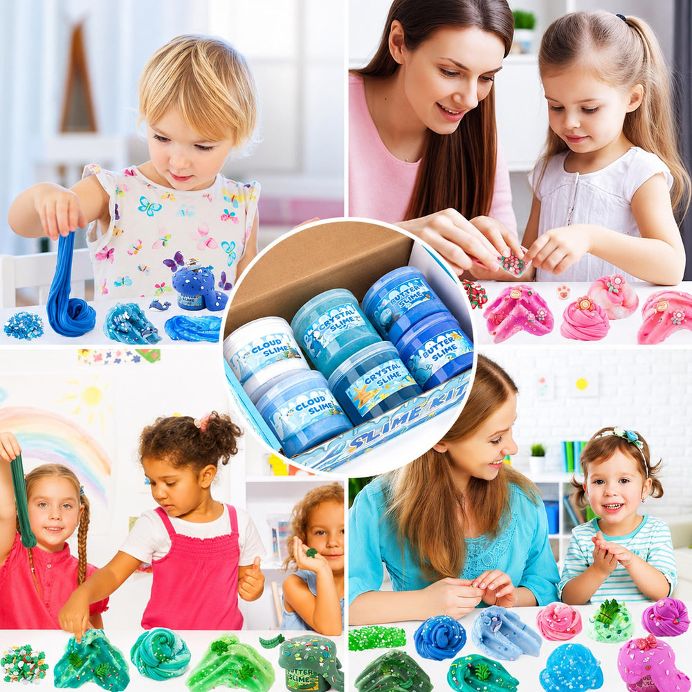 LAWOHO escenario de fiesta infantil con slimes como recuerdo divertido