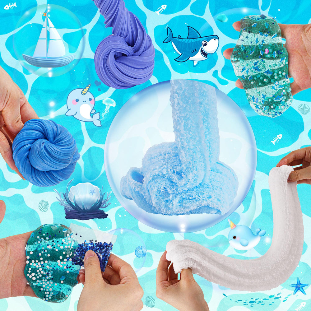 LAWOHO claro slime cristal con burbujas y alivio sensorial audible