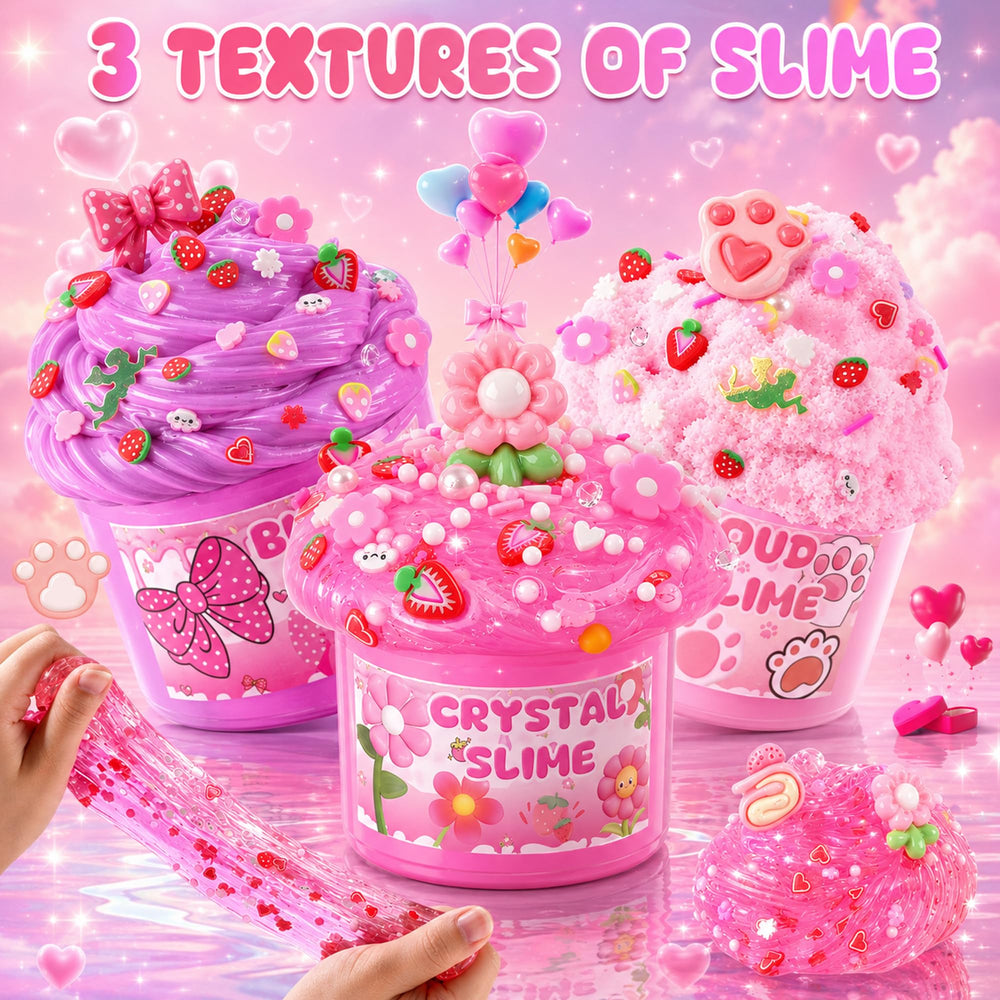 LAWOHO manos de niña jugando con slime rosa fomentando coordinación manual