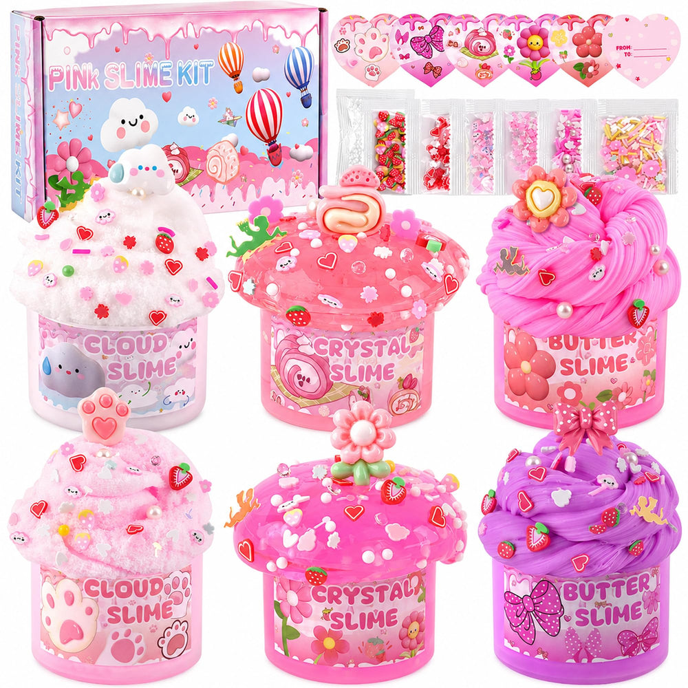 LAWOHO frente del pack rosa muestra seis frascos listos para regalo y juego
