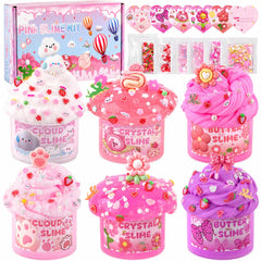 LAWOHO frente del pack rosa muestra seis frascos listos para regalo y juego