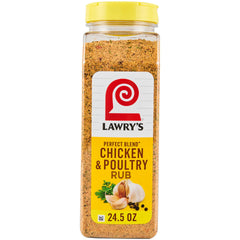 Lawry's envase frontal 24.5 oz mostrando etiqueta clara y uso versátil