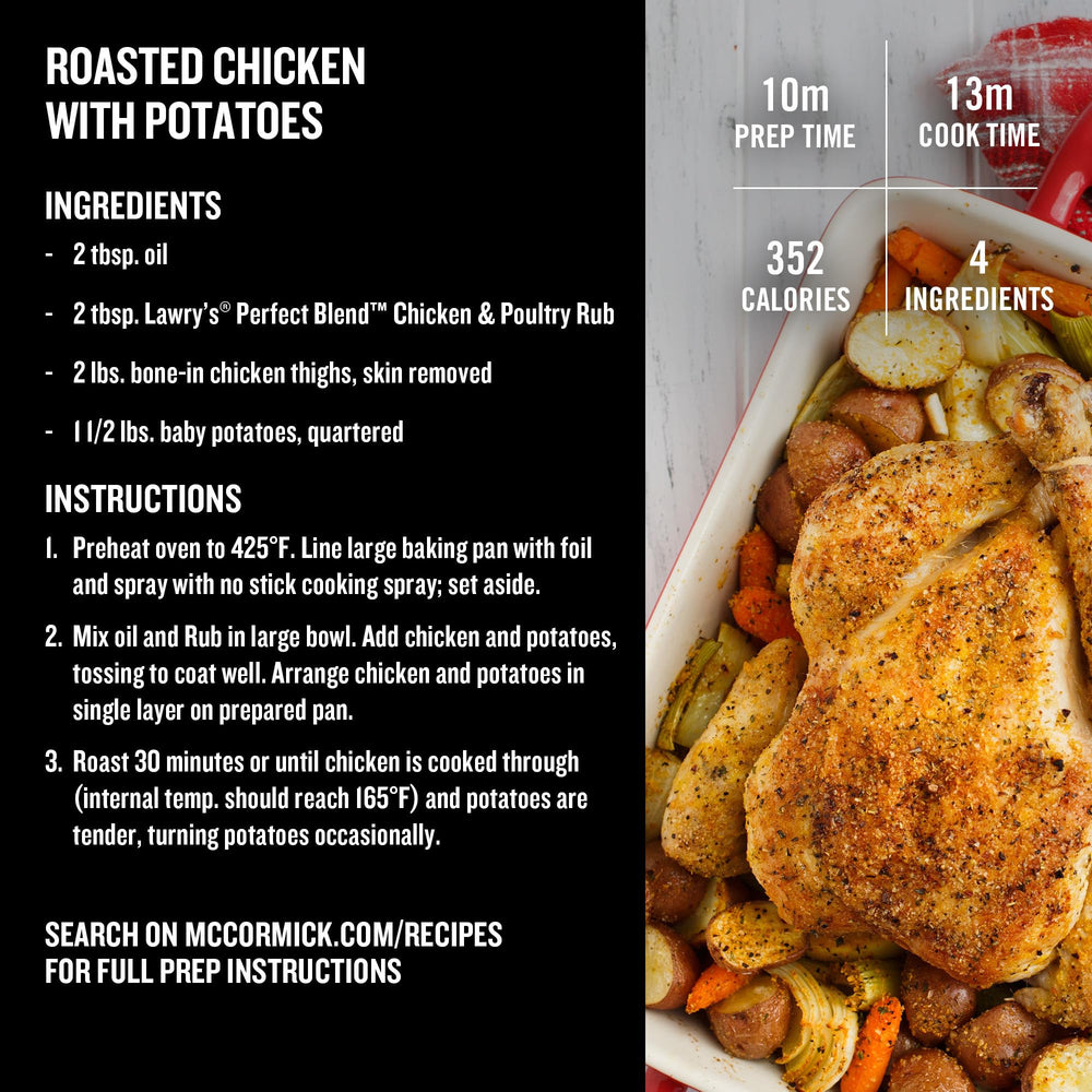 Lawry's etiqueta con información visible para uso en cocina profesional