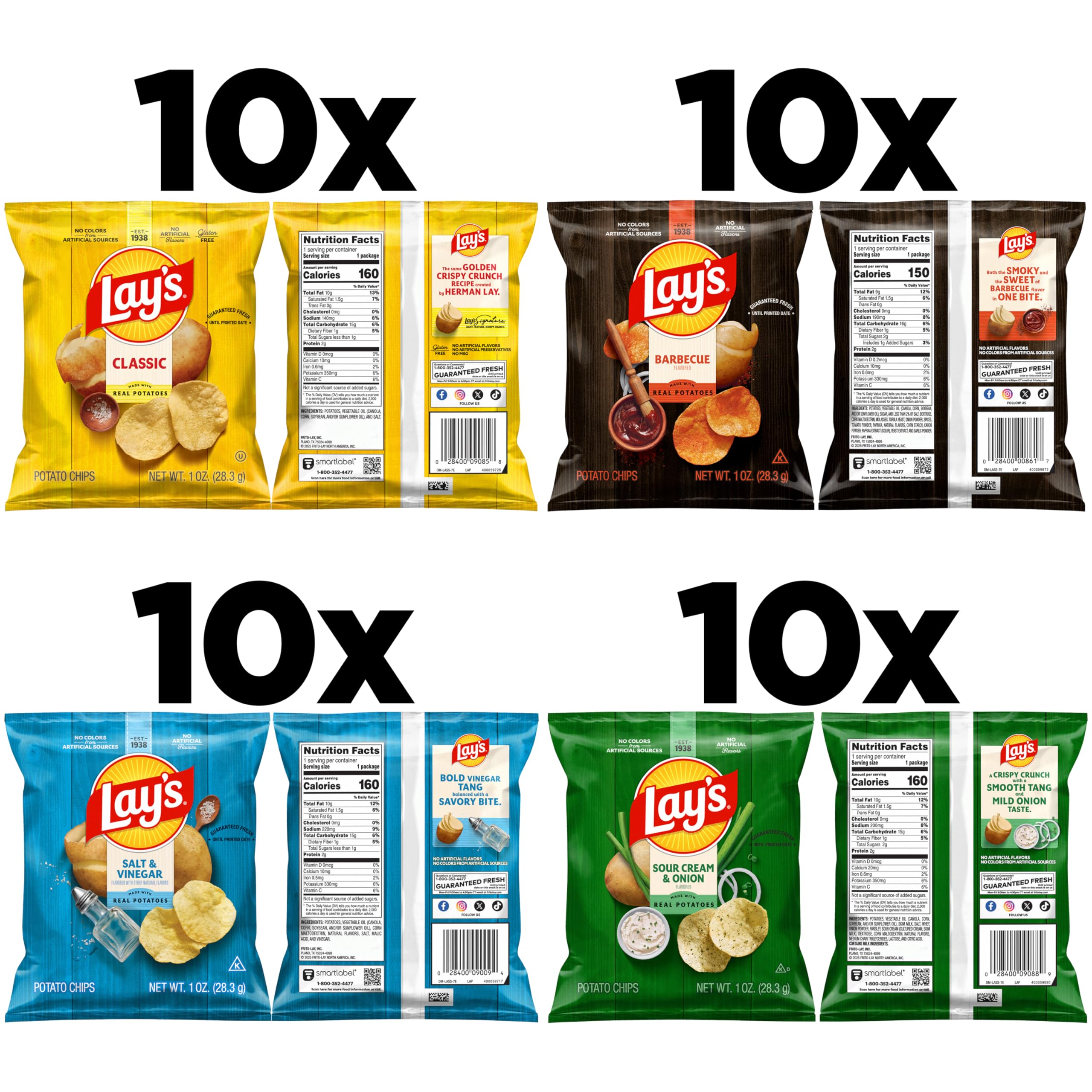 Lay's Classic single-serve bag close-up showing crisp texture