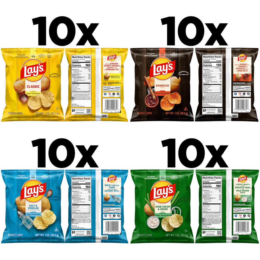 Lay's Classic single-serve bag close-up showing crisp texture