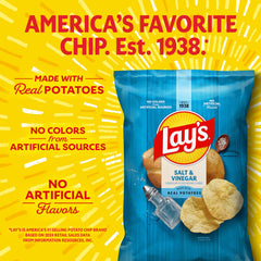 Lay's single 1 oz bag held in hand demonstrating portable size and on-the-go convenience