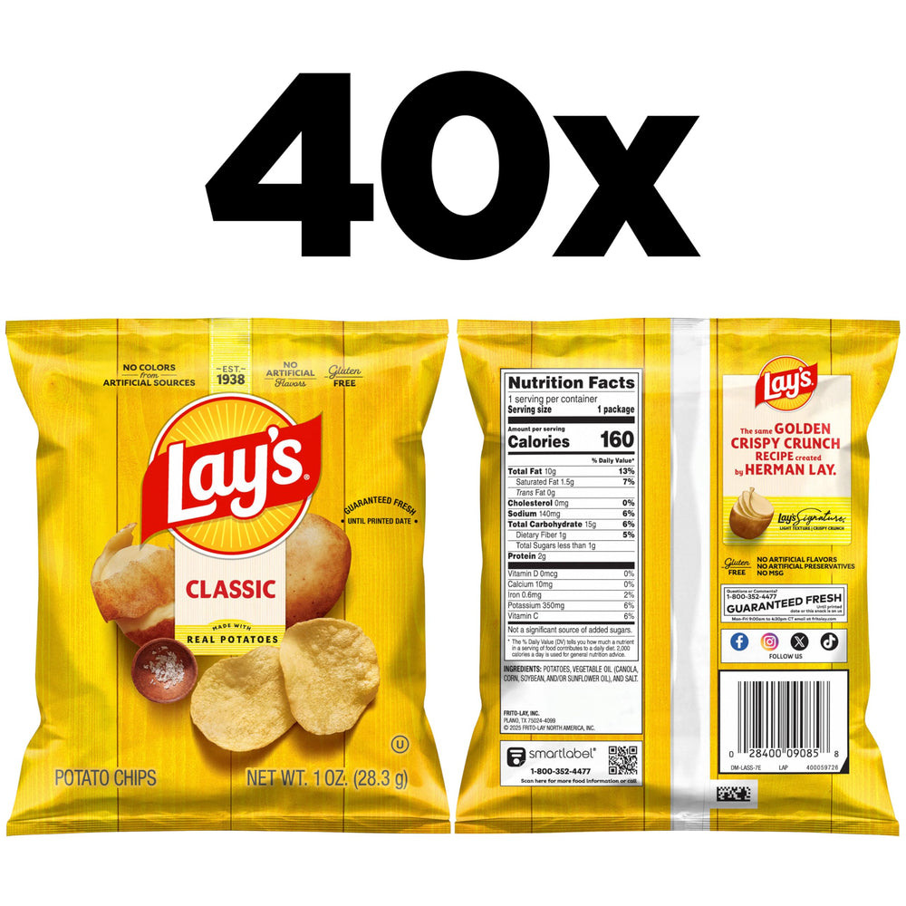Lay's textura crujiente de la papa frita, aspecto apetitoso y crocante