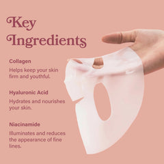 LE GUSHE mascarilla puesta en rostro durante la noche, confort y retención de activos
