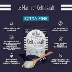 Le Marinier sal en cuchara lista para sazonar y mejorar sabores en cocina