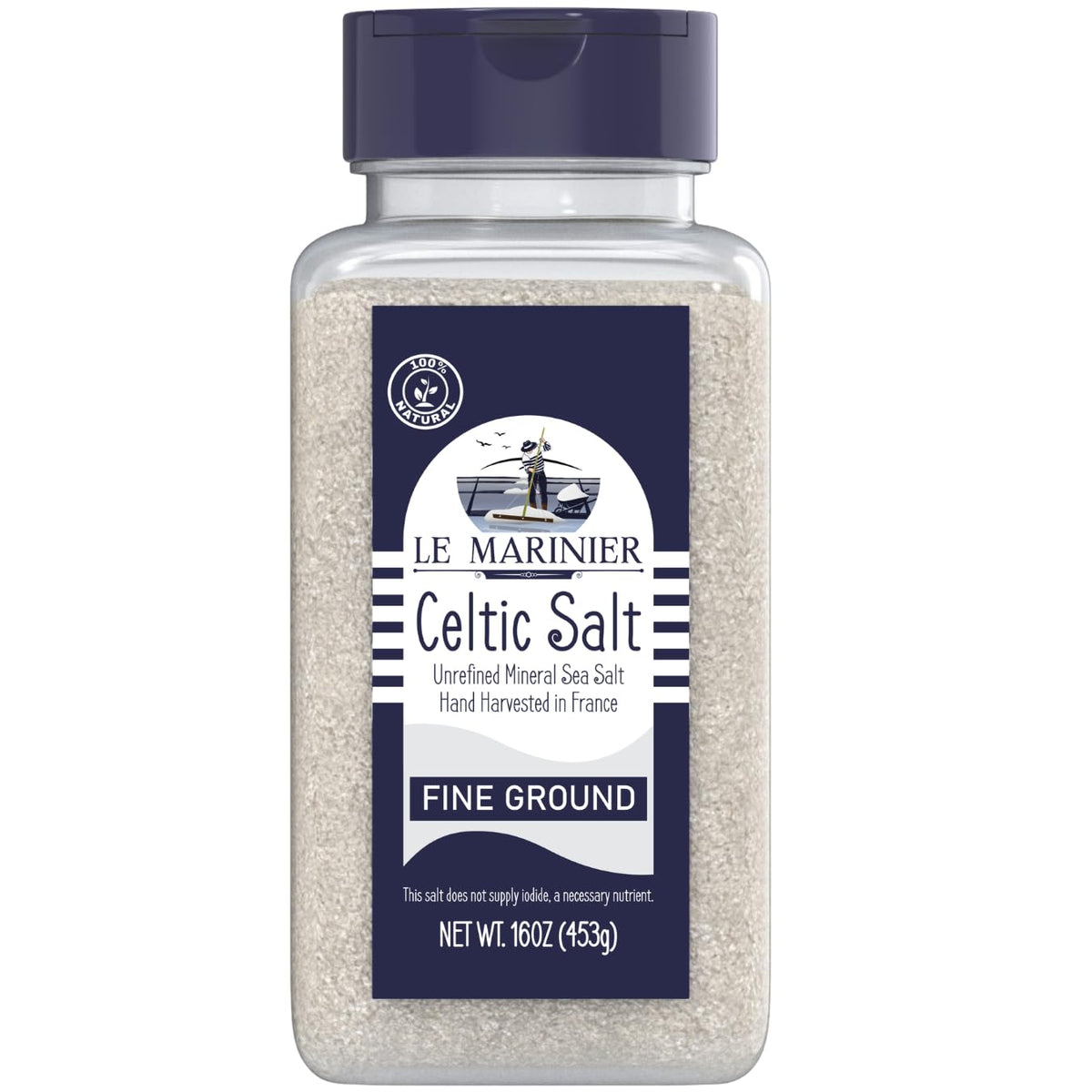 Le Marinier frasco delantero mostrando el envase rellenable y aspecto natural