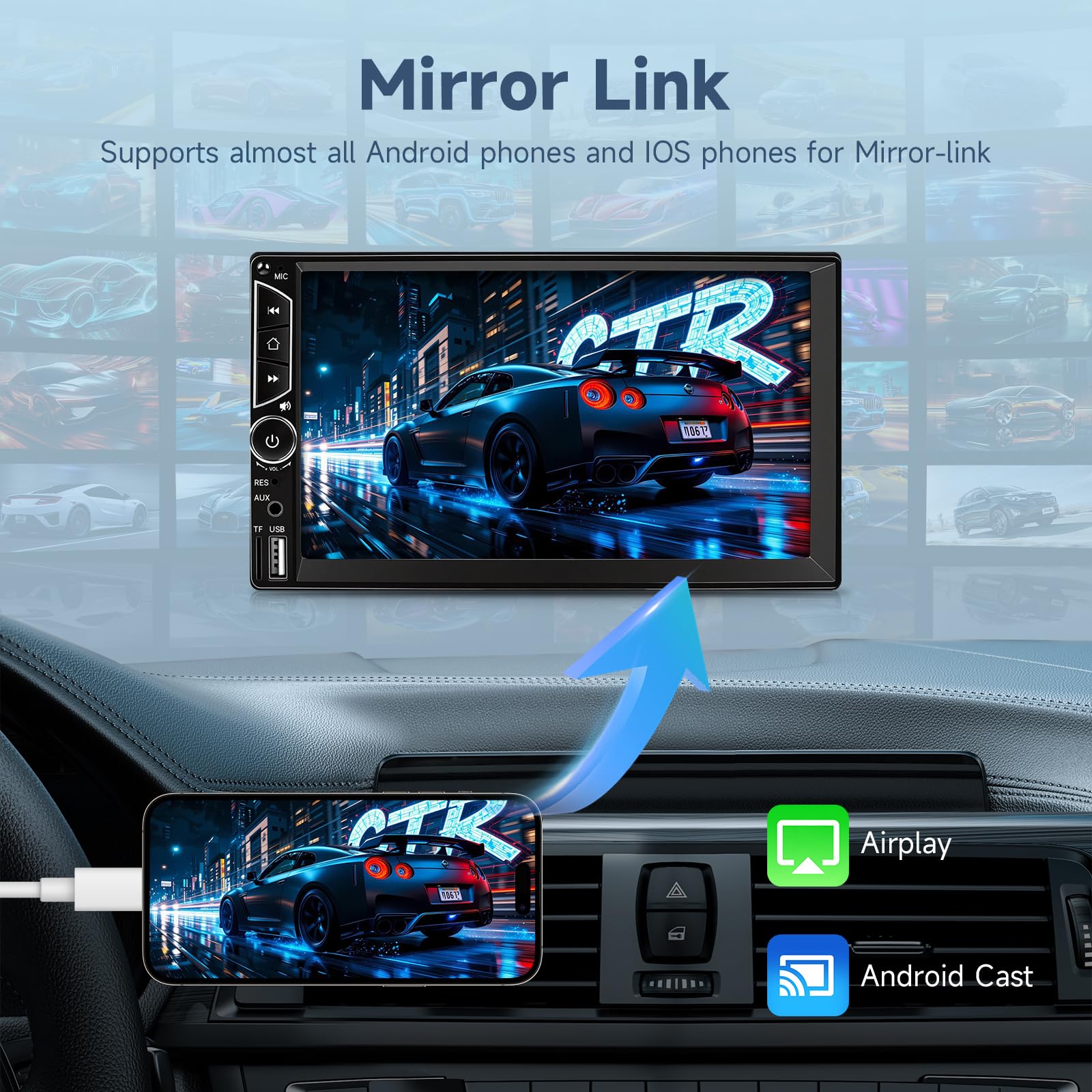 Leadfan detalle táctil de la pantalla que muestra respuesta rápida y nitidez