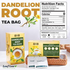 LeafLea bolsita de té desplegada, filtro sin plástico para infusión limpia
