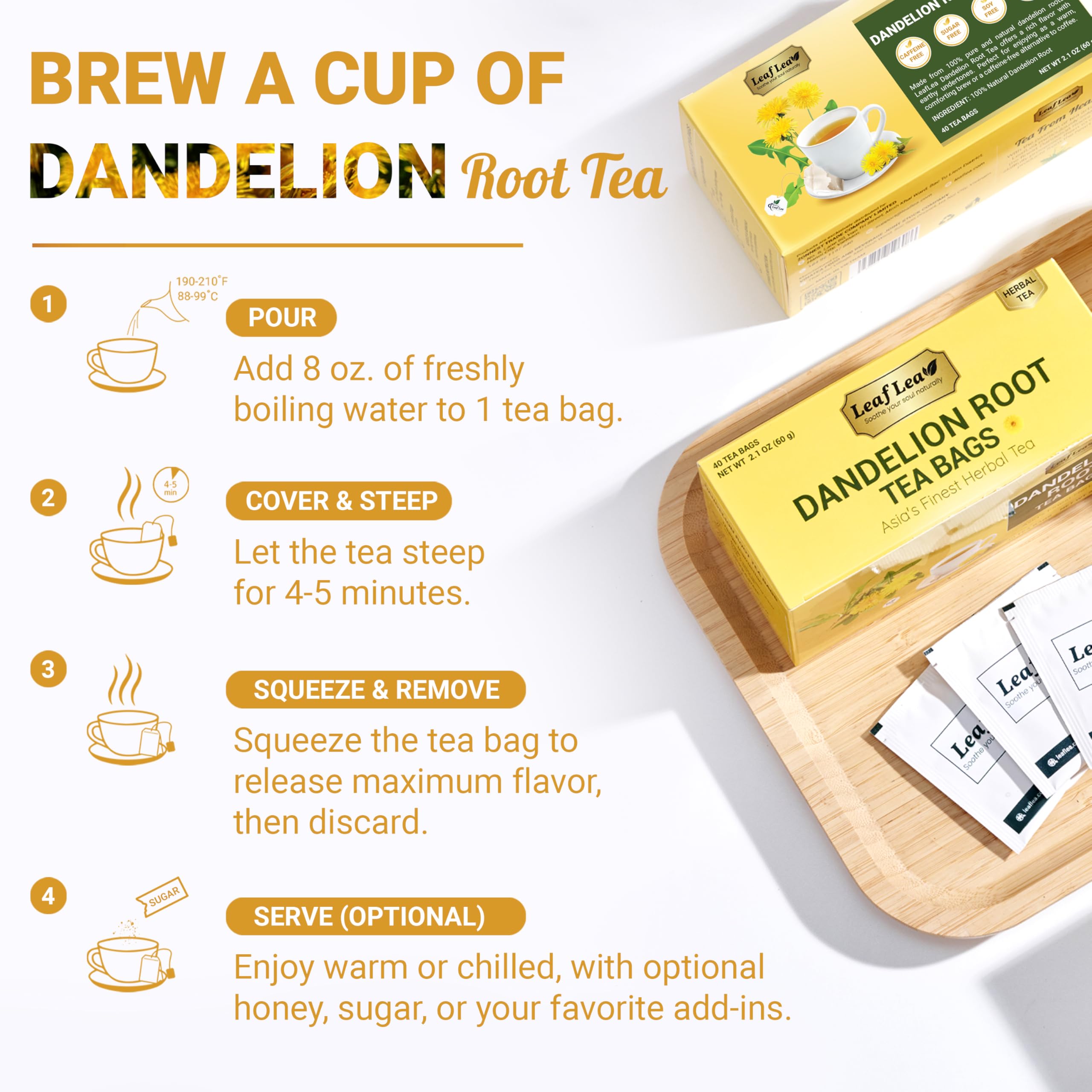 LeafLea taza de té en mesa de desayuno, alternativa sabrosa al café