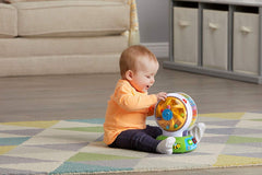 LeapFrog toy in use with toddler demonstrating interactive play and early learning engagement