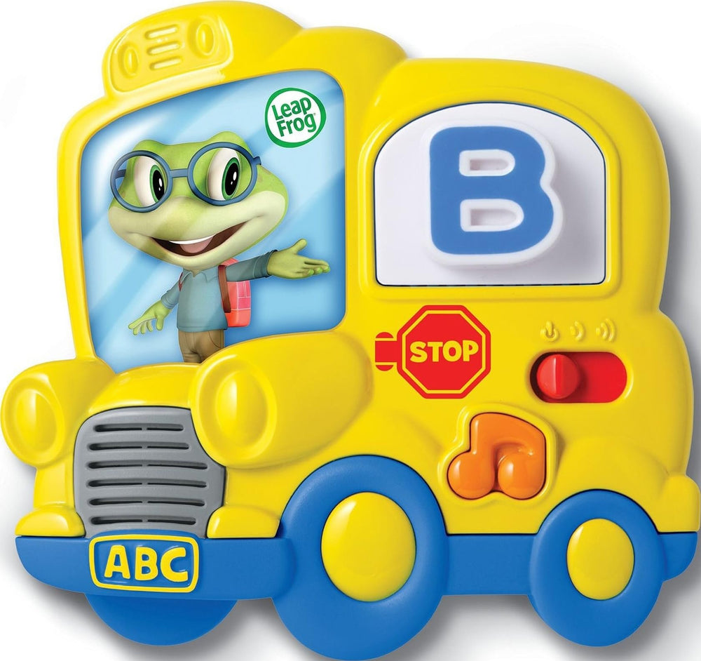 LeapFrog autobús magnético frontal mostrando botones y diseño educativo