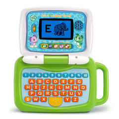 LeapFrog vista frontal del portátil educativo con pantalla y teclado, favorece aprendizaje